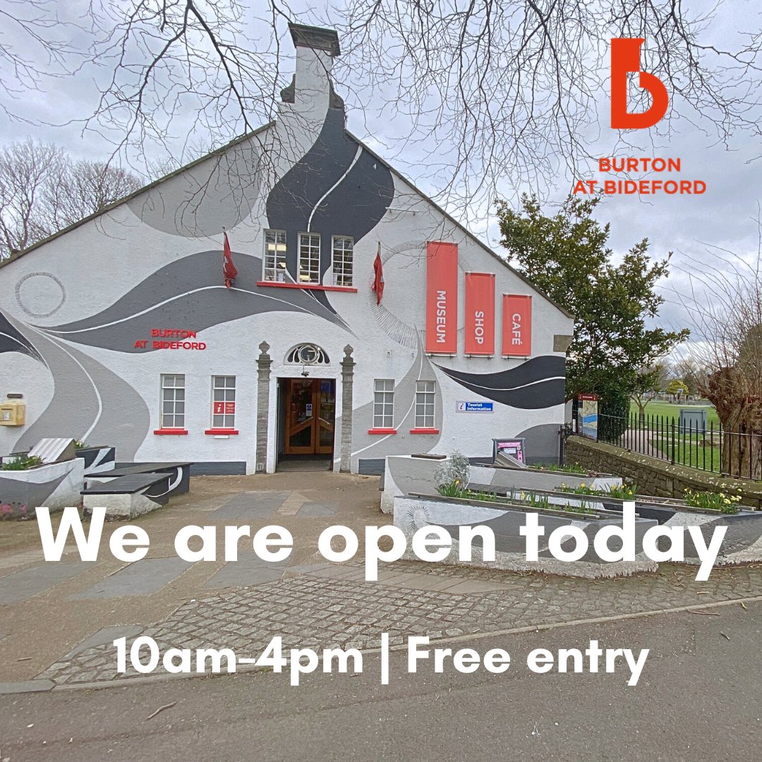 Come rain or shine!
Gallery | Museum | Shop | Cafe open today.
Another reason to visit #Bideford.
