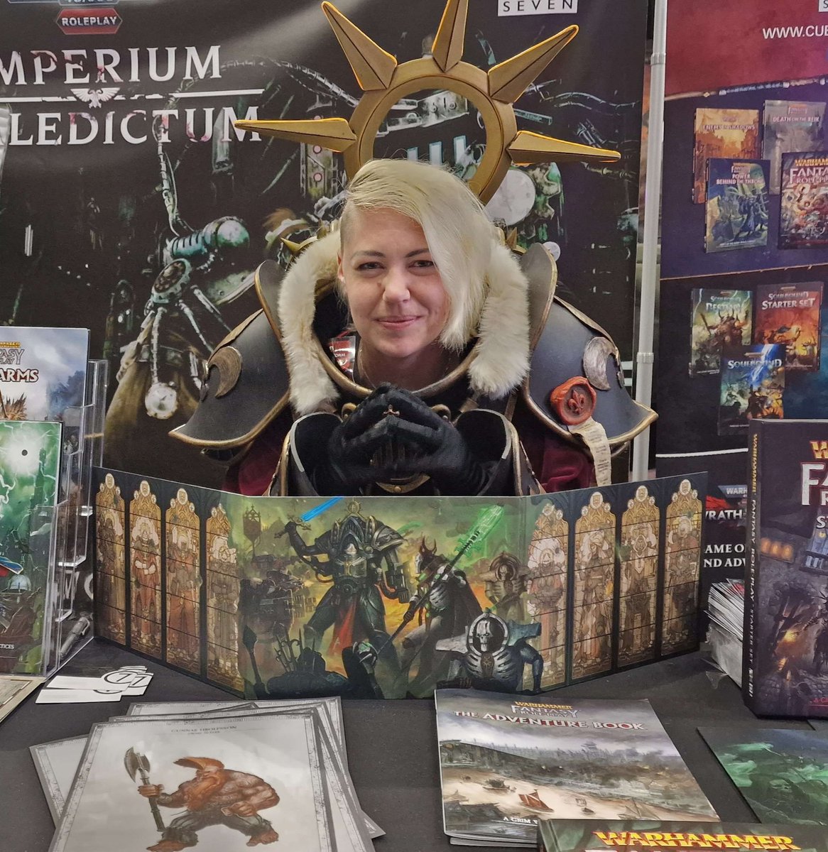 cubicle7's tweet photo. We've had some incredibly talented people stop by our booth at Warhammer Fest 2023 this weekend, here are some highlights!

The creators are tagged below!

#WarhammerFest #WarhammerFest2033 #WarhammerCommunity #warhammer #warhammer40k #Warhammeraos https://t.co/4pigHW3MjD