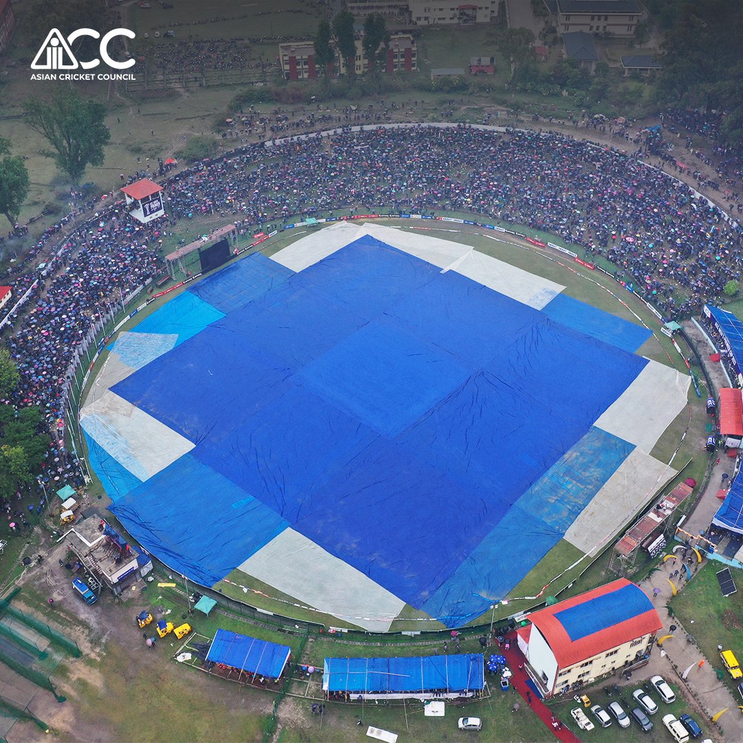 ACCMedia1's tweet photo. Due to persistent rain, the Grand Finale has been called off for the day and will resume tomorrow! 

After winning the toss, Nepal dominated proceedings - reducing UAE to 106/9 in 27.3 overs. Can Nepal continue their bright form tomorrow? 

#ACC #ACCMensPremierCup #NEPALvsUAE https://t.co/kBv01HKl2y