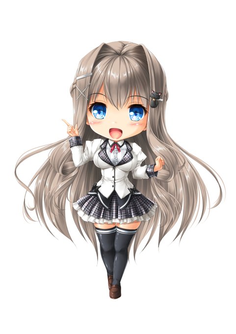 DSゆめさん、この等身だと頭と腕を小さくして脚をぎゅーんと伸ばすと普通等身になっちまうんだよなぁ・・やはりSDキャラは二頭身がちょうどいいのだろうか。
次同じ等身で花音さん描いてみよう、うん。 