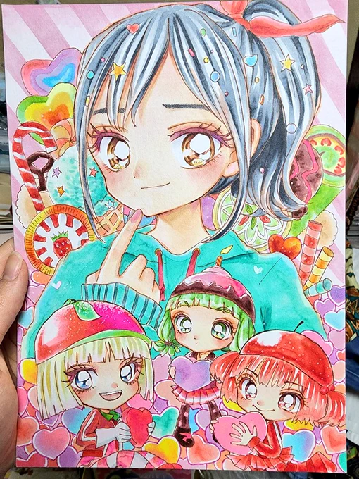 高校生のときのイラスト!今とはまた違った良さがあるーーー!かわいい!!!