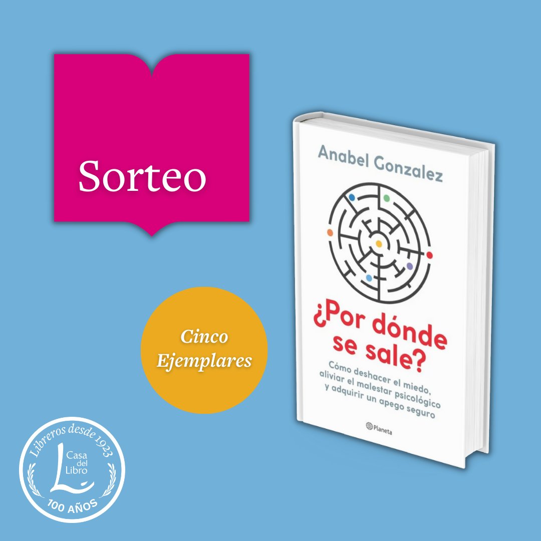 📚SORTEO📚
Sorteamos cinco ejemplares de #PorDóndeSeSale (bit.ly/3HbNjO3), de <a href="/DAnabelGonzalez/">Anabel Gonzalez</a>.
✅ Síguenos
🔁 Haz RT a este tweet
 🗓️ El 8 de mayo decimos ganadores

<a href="/edit_planeta/">Editorial Planeta</a> <a href="/Planetadelibros/">PlanetadeLibros</a>