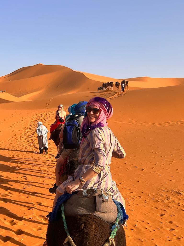 Camel trekking in the Sahara Desert.
-
📧 Book your morocco desert tours here: 🚩 
Website : Merzouga-Tours.com
Phone : +212 634800555
Whatssap : +212 667766236
-
#trip #adventure #fashion #travel #traveling #travelphotography #travelpics #traveller #photography #italygram