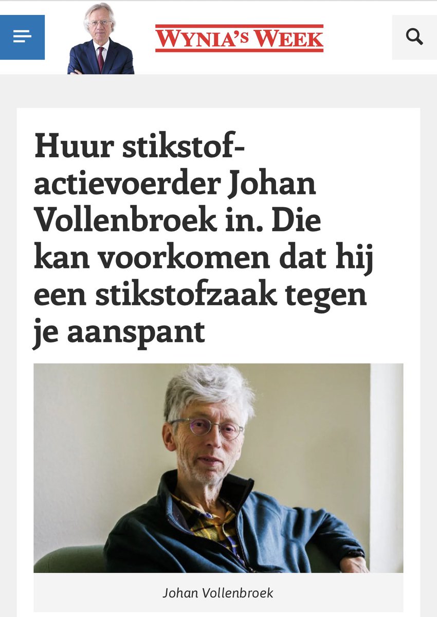 De tsunami aan ellende houdt maar niet op. Johan Vollenbroek schijnt kinderen te hebben. Arme kinderen. #corrupt #stikstoffuik