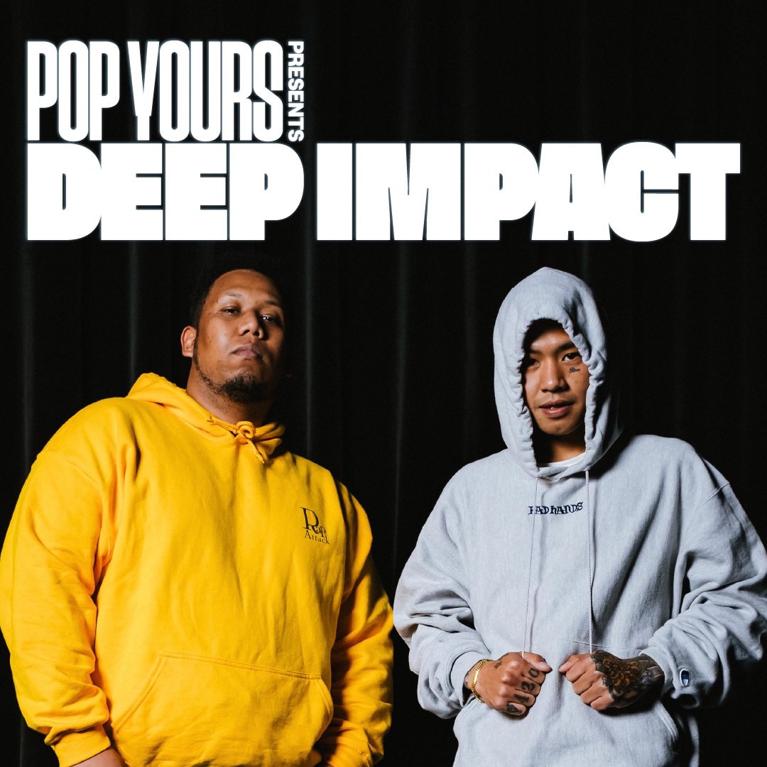 POP__YOURS's tweet image. 【OMSBとMonyHorseが“衝撃を受けた一曲“をテーマに語り合う🗣】

Spotify Music + Talk企画「POP YOURS Presents DEEP IMPACT」第6弾公開📻🔥

DEEP IMPACT Vol.6
OMSB / MonyHorse
▶️ open.spotify.com/episode/2SxxGf…

#popyours #omsb #monyhorse