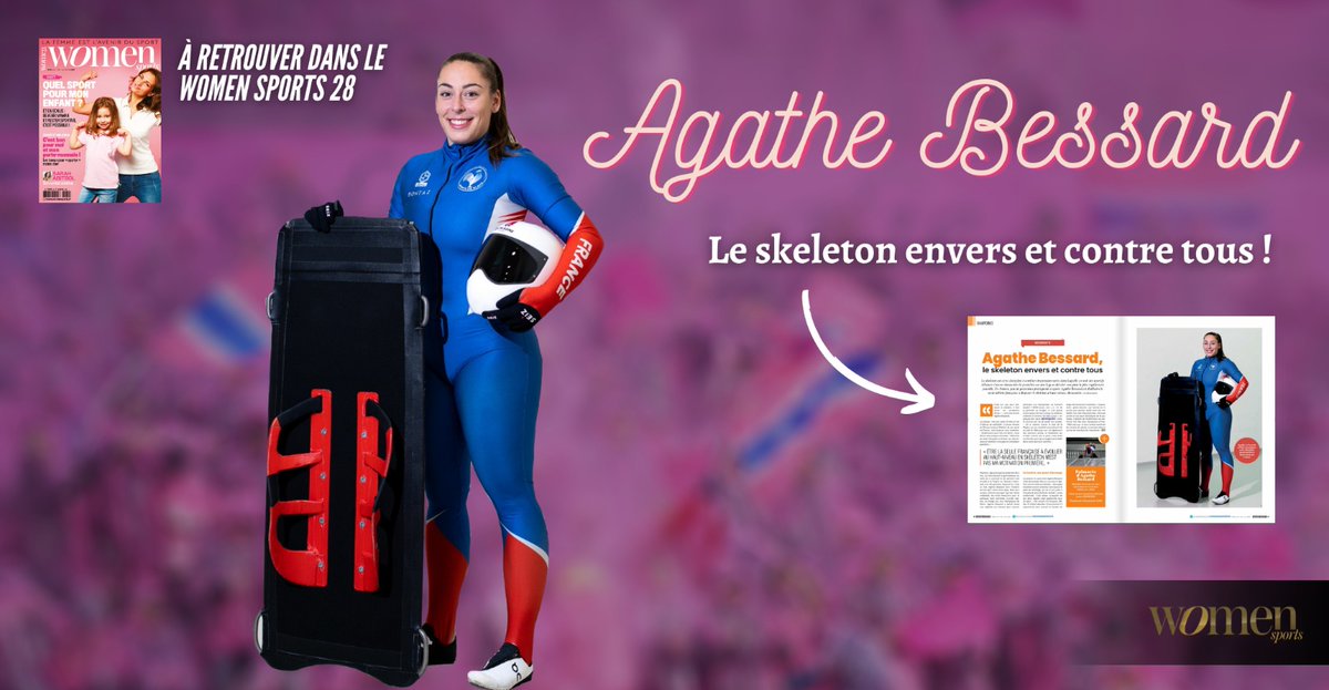 Agathe Bessard est dans le nouveau #WOMENSPORTS (N.28) 🤩 La jeune femme nous présente le skeleton, discipline qu'elle pratique à haut niveau. 💪🏽