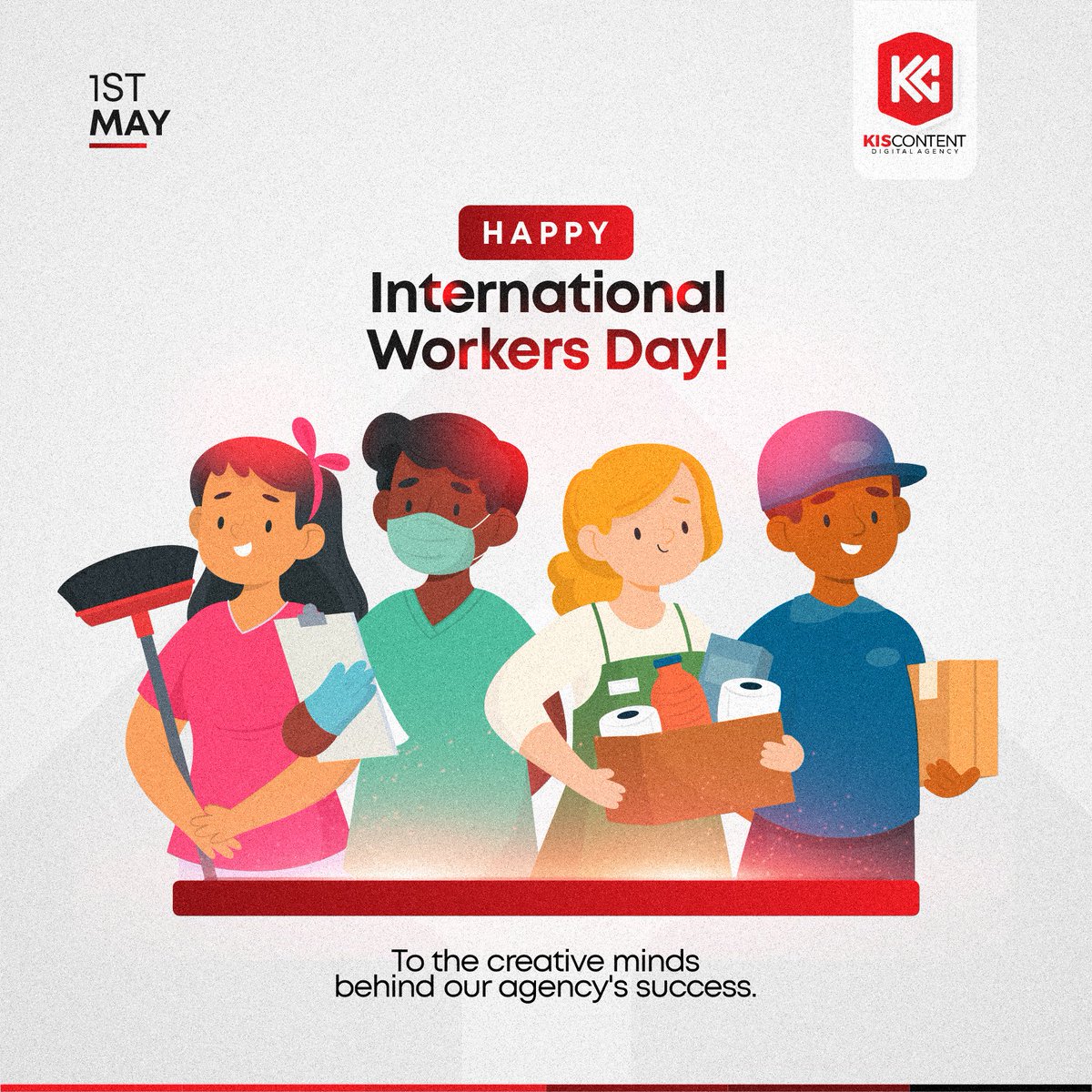 kiscontent's tweet photo. Happy International Workers Day Creatives🥳🎉! 

Here's to a new month of growth and smashing our goals 🎉

#digitalagency #onlinemarketing #branding #socialmediamarketing #businessgrowth #marketingsuccess  #digitalagency #marketingservices #contentrecycling
 #onlinemarketing https://t.co/qK4S6Jxnh3