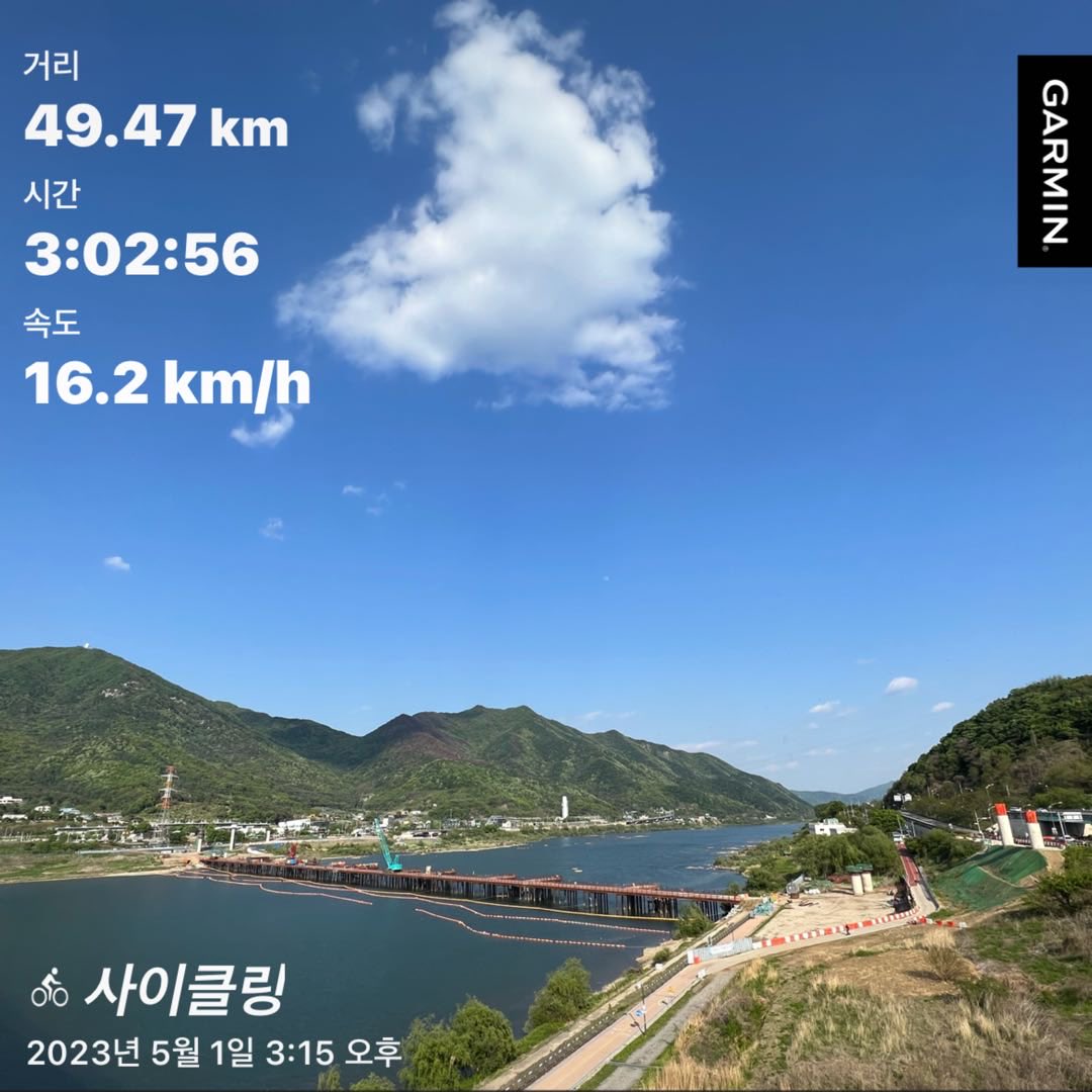 shinch69's tweet photo. #beatyesterday #garmin 날씨 좋다 ☀️☀️🚴‍♂️🚴‍♂️ https://t.co/wFmCzgKhN2