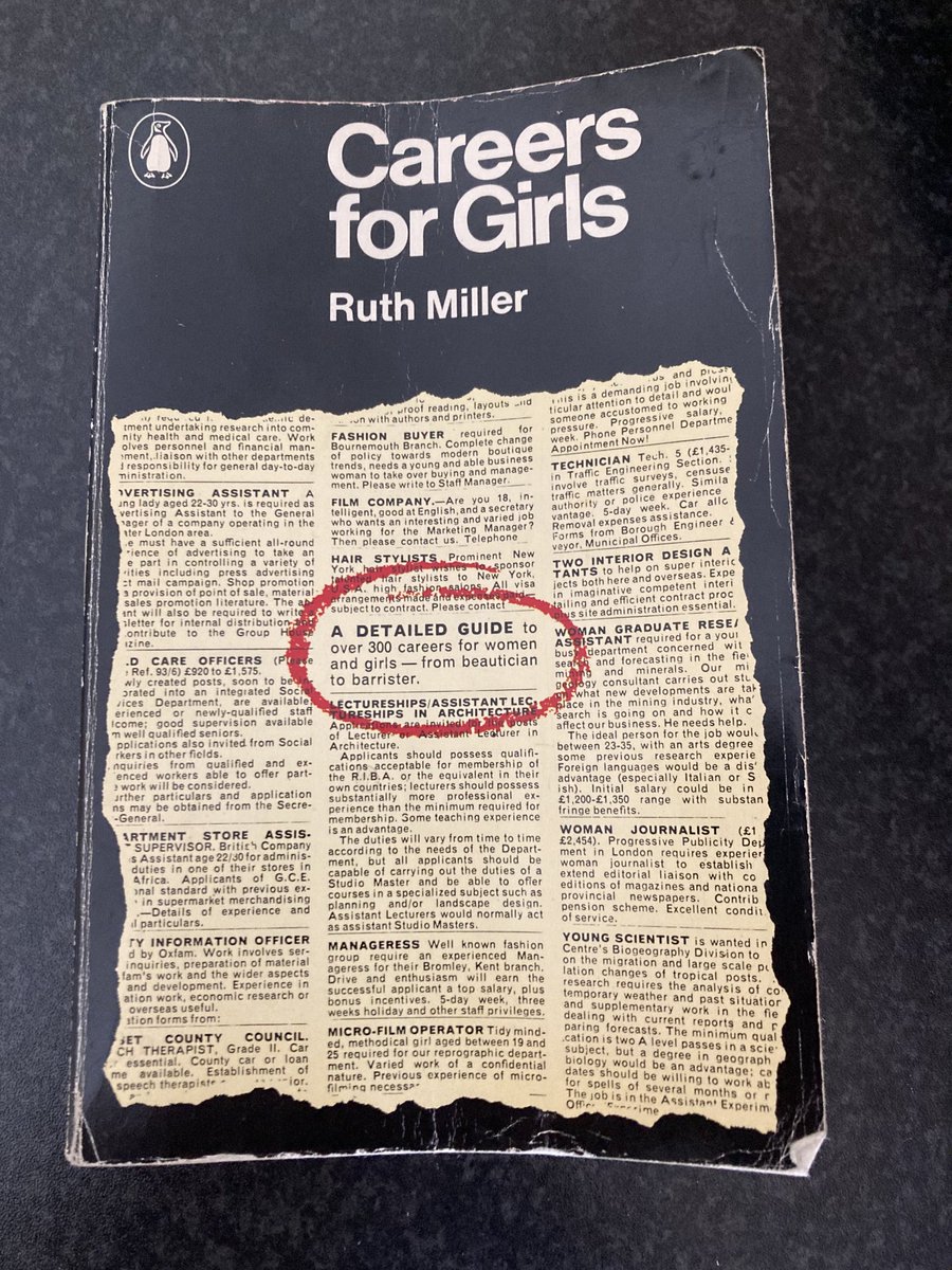 Not sure how many careers were available to men but according to ⁦<a href="/PenguinUKBooks/">Penguin Books UK</a>⁩ in 1977 there were over 300 for women.