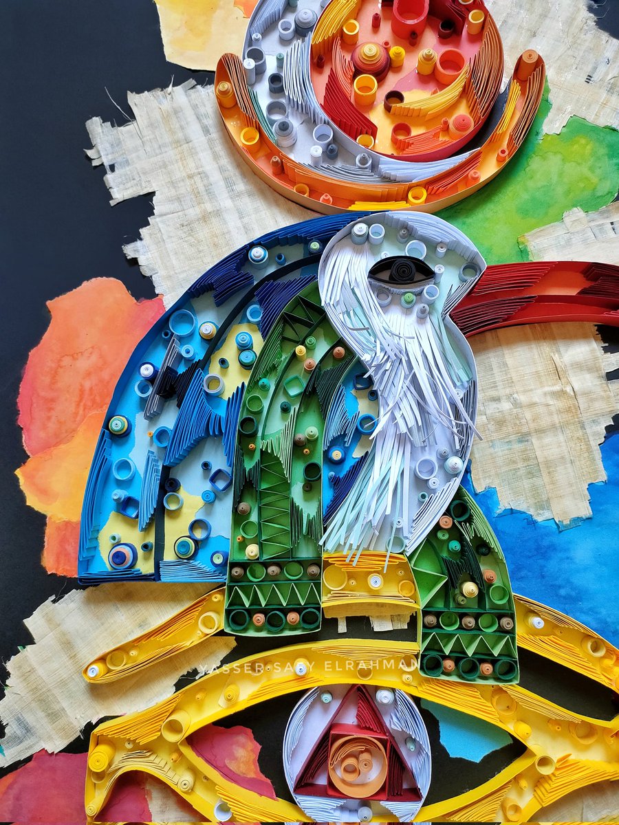 YSafyelrahman's tweet photo. Trismegistus
Birth is not the beginning of life - only of an individual awareness. Change into another state is not death - only the ending of this awareness.
- Thoth 
#Thoth #horus #Atoun #Khonsu 
#quilling  #egypt #ancientegypt #pharaonic #handmade #art  #paper  #viral #nft https://t.co/lrDh5gxFkp