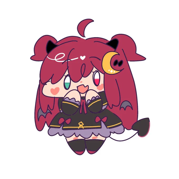 別垢にアップした絵が こうなって こう