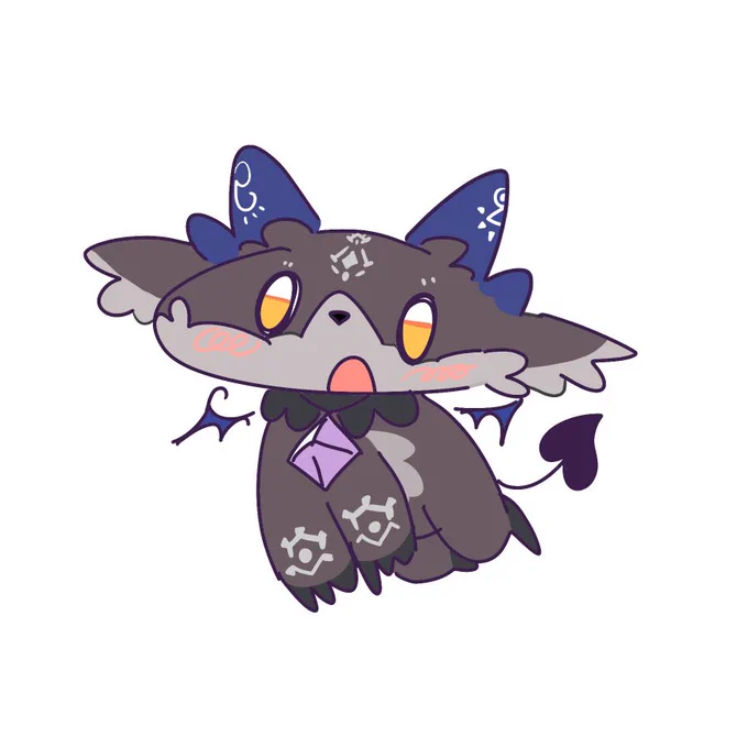 別垢にアップした絵が こうなって こう