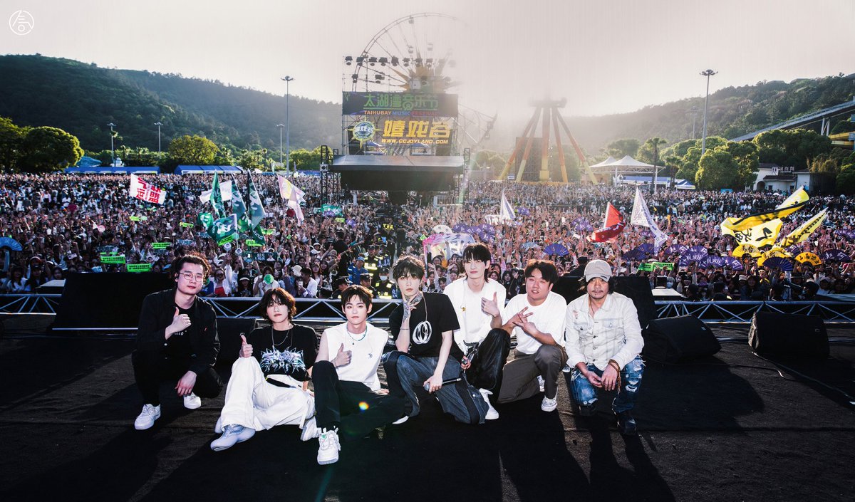 BandLeague's tweet photo. #气运联盟 2023首次乐队演出（胡宇桐缺席）4.30 太湖湾音乐节
#AirLeagueBand first band performance in 2023 (except drummer Hu Yutong) at Tai Hu Bay Music Festival on April 30 https://t.co/CyXtgIAMJA