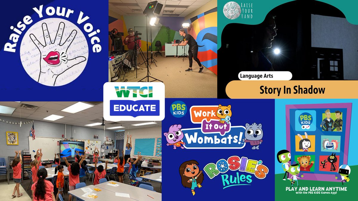 wtci's tweet photo. #PublicMediaGives more than just free entertainment. WTCI PBS enriches the lives of younger viewers, offering educational resources &amp; creating original content! In our most recent series, Raise Your Voice, we bring local authors and poets to your living room. #PMGD2023 https://t.co/tvfjZ47sUe
