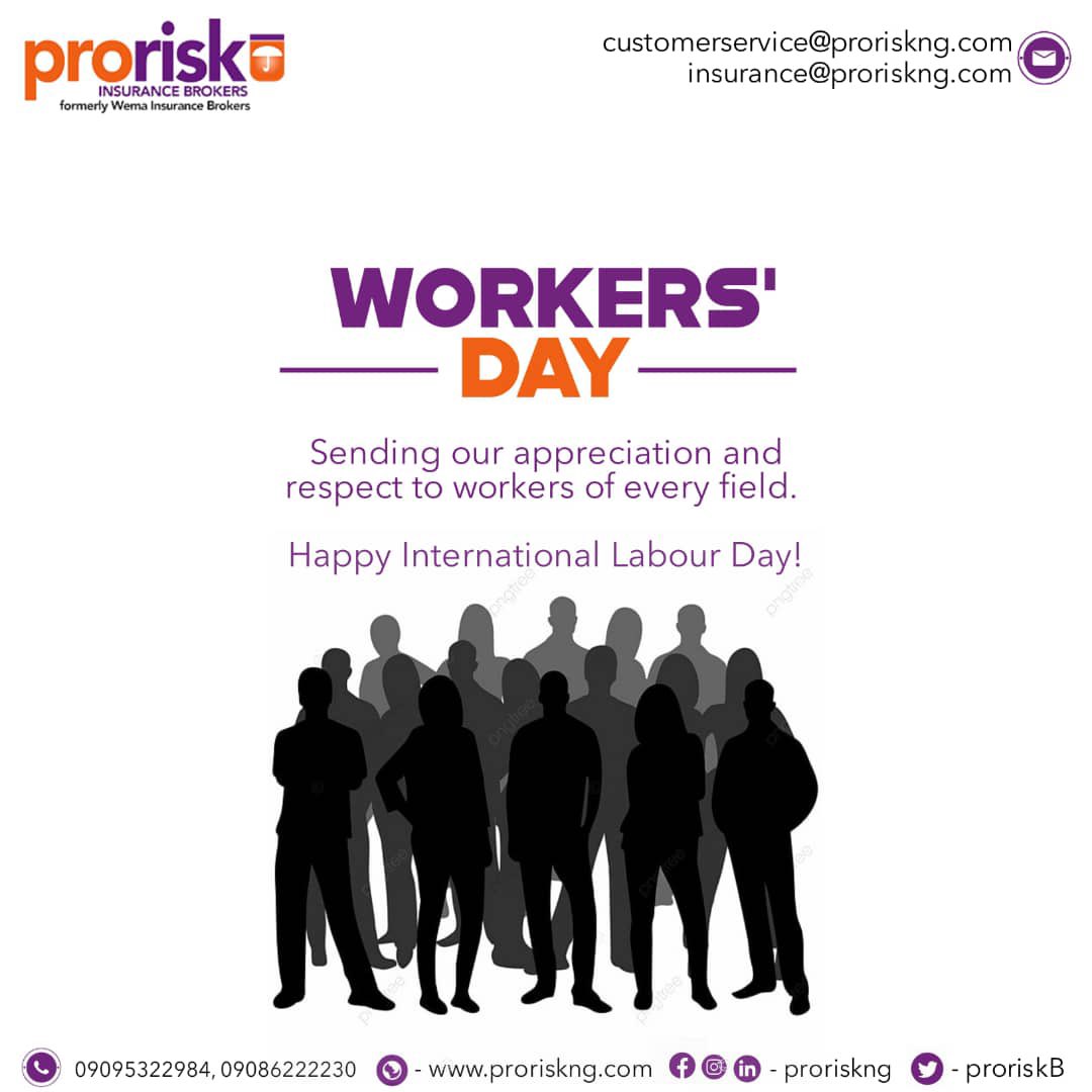 Proriskng's tweet photo. To all the workers of the nation, thanks for all your hard work. 

Happy Worker’s day to you all.
#workersday #workersday2023 
#proriskng https://t.co/fmvRof03kX