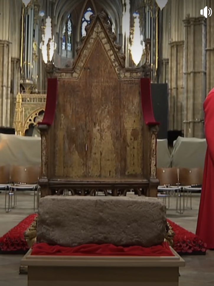 JenMaresYLT's tweet photo. The Stone of Destiny has arrived.  Hear the wild story of the stone’s legendary beginnings on our new episode, #coronation Catastrophes. https://t.co/D6RfSH1DW0 #stoneofdestiny #stoneofscone  #kingcharles https://t.co/ATHgYShLwJ