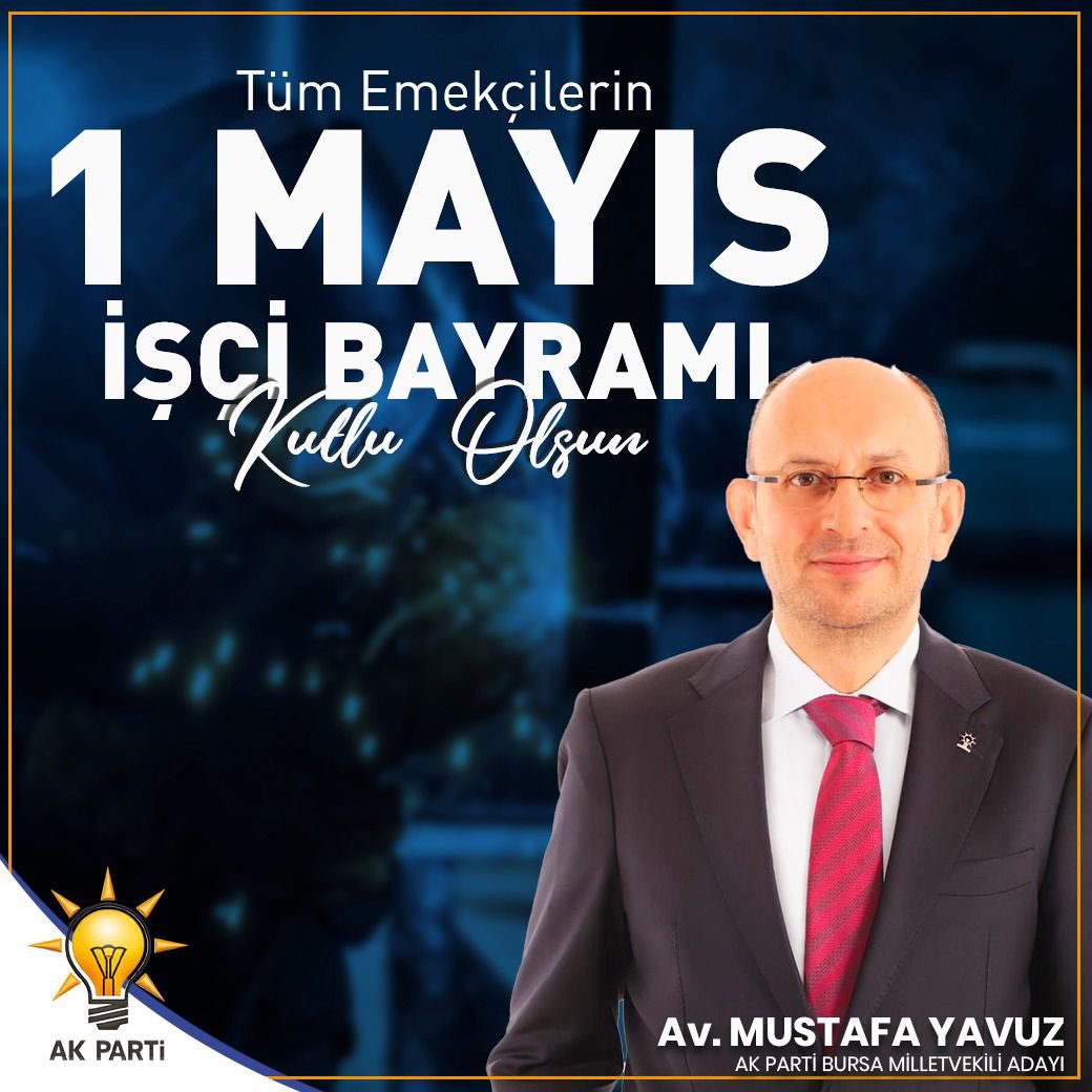 Emeğin, emektarın, alın terinin, dayanışma ve yardımlaşmanın günü olan 1 Mayıs İşçi Bayramı kutlu olsun.
.
#işçibayramı #emekçibayramı #1mayıs #1mayısişçibayramı #alınteri #akp #avukatmustafayavuz