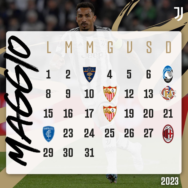 juventusfc's tweet photo. Sarà un maggio intenso e decisivo 🗓️