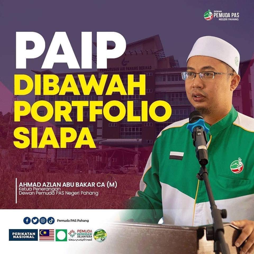 pas_pahang's tweet photo. PAIP DIBAWAH PORTFOLIO SIAPA?

Seperti yang kita ketahui Pasca PRU 15, Kerajaan Pahang terbentuk hasil perkahwinan terhebat abad ini diantara BN atau lebih tepat lagi UMNO dan PH atau lebih tepat lagi DAP.

#PemudaGenerasiSejahtera https://t.co/OxUdcbOoXa