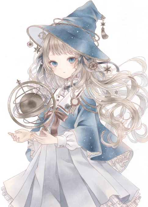 アンティークモチーフの魔女さん達 #コピック