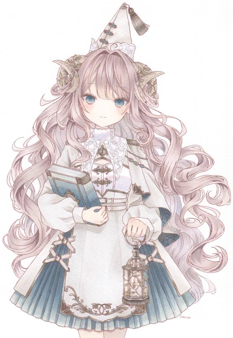 アンティークモチーフの魔女さん達 #コピック