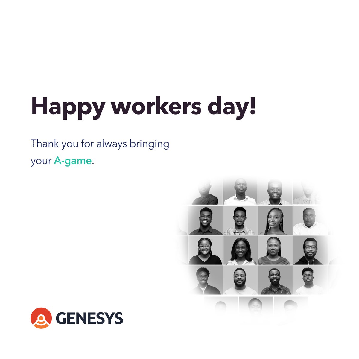 genesystechhub's tweet photo. Cheers to all the hardworking individuals who keep the world moving forward! Happy International Workers' Day! 🤗