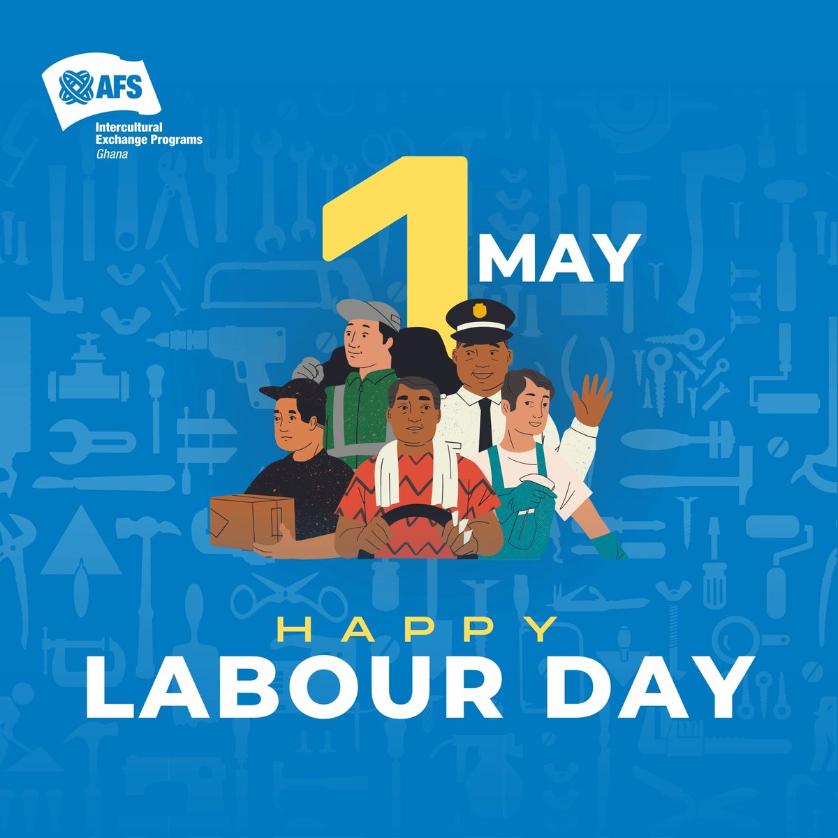 Happy International Labour Day from AFS Ghana! Today, we celebrate the hard work and dedication of all workers around the world. Let's continue to create opportunities for global understanding and cooperation through our work and experiences
#AFSeffect #LabourDay #AFSGhana #Ghana