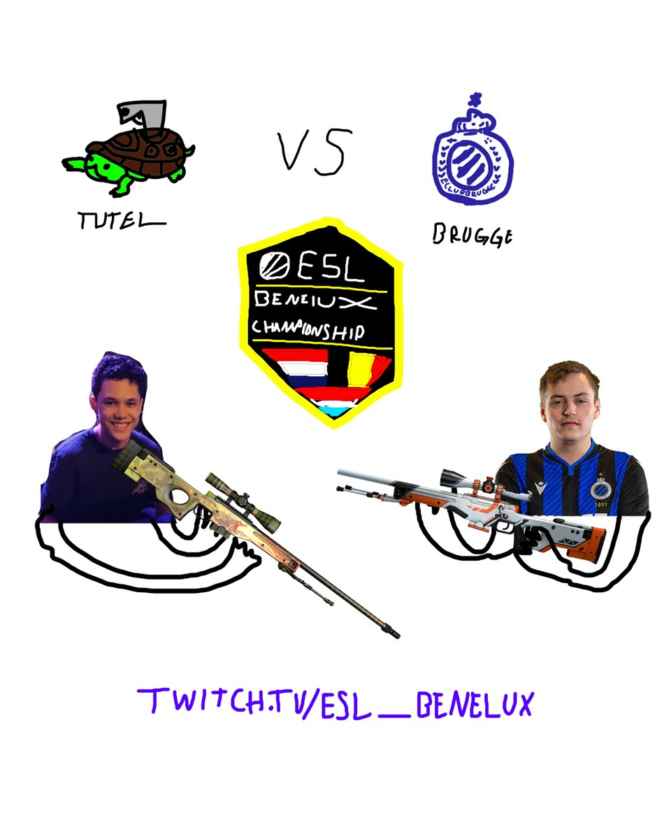tutelcs2's tweet photo. TODAY in @ESLBenelux we face @eClubBrugge in a bo3 for a spot in the Playoffs!
Let's see how wins the Wumbo vs Stev0se awp duel🙀🔥
FORZA TUTEL!! 🟢⚫️
#savetutel #needorg https://t.co/IECsb2s0HB