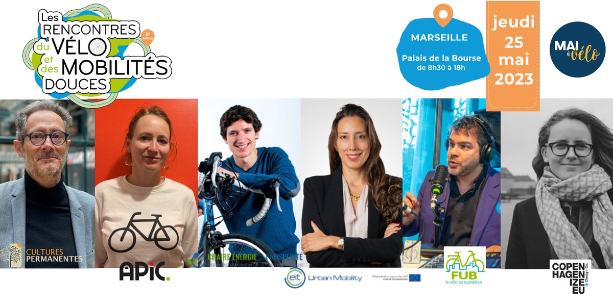 jfeyraud's tweet photo. [Agenda] Rejoignez-vous le 25 mai à #Marseille pour la 2e édition des Rencontres du vélo et des mobilités douces ! @Gometmedia a réuni de nombreux intervenants inspirants 👌 #Maiavelo #Macadambonheur 

Infos : https://t.co/cOyyeb2zxB https://t.co/S0TxfMegSW