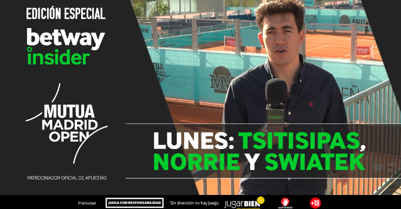 betwayes's tweet photo. 📺 ¡Agarramos la raqueta! 

Nuestro INSIDER especialista en tenis, @CesarAbadia7 nos ofrece desde hoy sus pronósticos destacados para el #MMOPEN

Para este lunes se fija en los duelos de Tsitsipas, Norrie y Swiatek

¡Sintoniza y descúbrelos! ⬇️