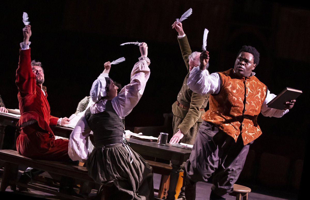 beyondcurtain12's tweet photo. The Book of Will, a brand new production of the award winning comedy is now playing. 

@QueensTheatreH - until May 13th
@octagontheatre - 17th May - 3rd June
@ShakespeareNP - 19th October - 11th November

📷 Pamela Raith https://t.co/wjZdvULz2O