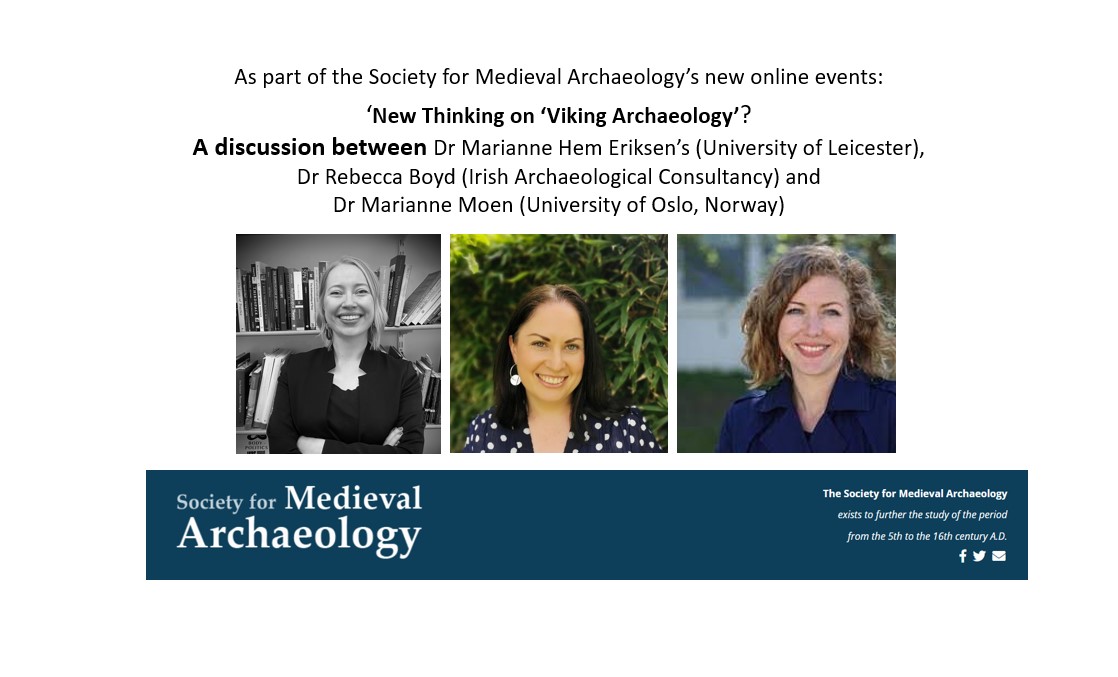 Come join @SocMedArch May 26th at 1pm for this exciting virtual event on new thinking in 'Viking' archaeology to discuss gender, house, home and the body. Thanks to @DrRebeccaboyd @mariheri @bodypoliticsERC and Marianne Moen eventbrite.com/e/new-thinking…