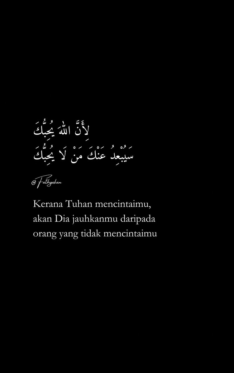 — Dia jauhkanmu daripada orang yang tidak mencintaimu