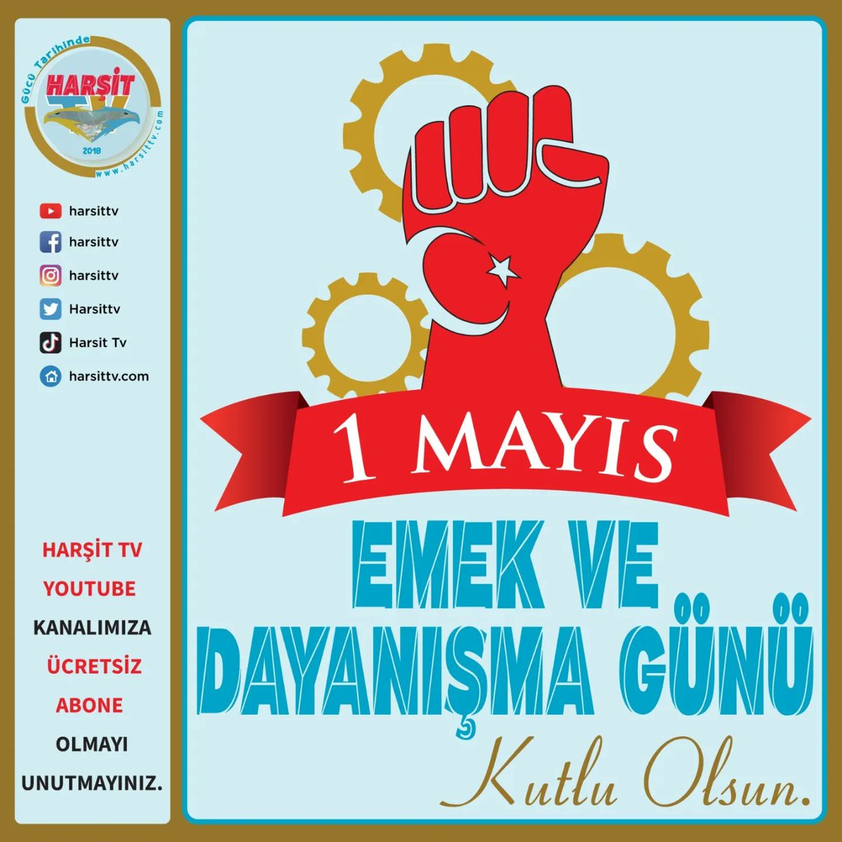 Emek ve işçi günü kutlu olsun
#emek #işçi #1mayıs