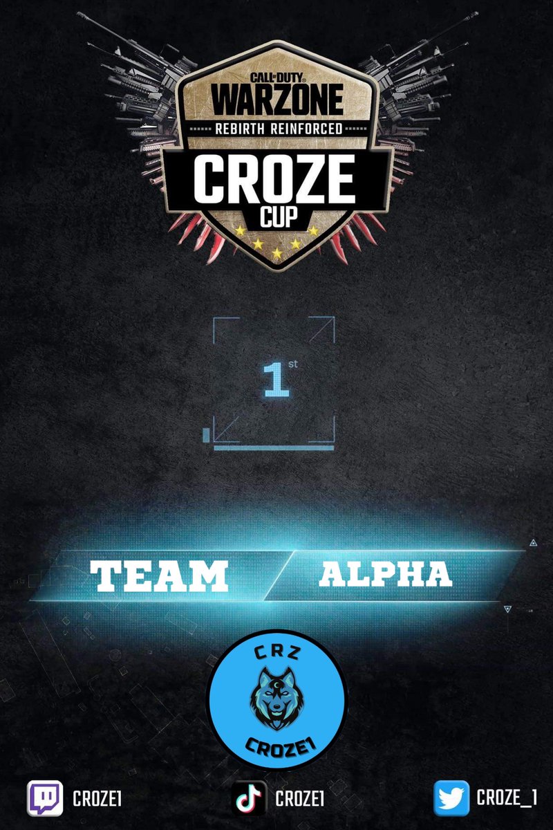 croze_1's tweet photo. Résultats CROZE CUP édition 49🏆🔥

BRAVO à l'équipe 
"ALPHA" 👏

#warzone|#CallofDutyWarzone|#tournoi|#croze1|#CROZECUP https://t.co/uEguj38xHu