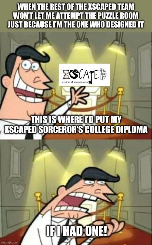 XscapedGames's tweet image. Meme Monday
Our Meme-Maker Mike is quite sad about it.