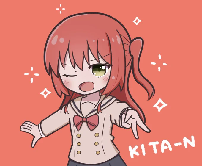世間はGW(ギャルウィーク)だしギャルピースする喜多ちゃんでも置いておくか…… #ぼっち・ざ・ろっく