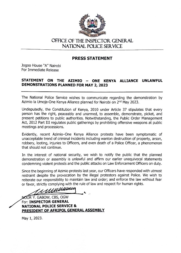 Your bosses are bewitching you its on the Constitution and  clearly  amended that you must provide security for opposition leader's  NA SIO TAFHADHALI we are a democratic KENYA EVERYONE'S voice  must be listen to  
#Viva📌
#Seeyousooninstreets📌
#Hakinausawa📌
#safethedate📌