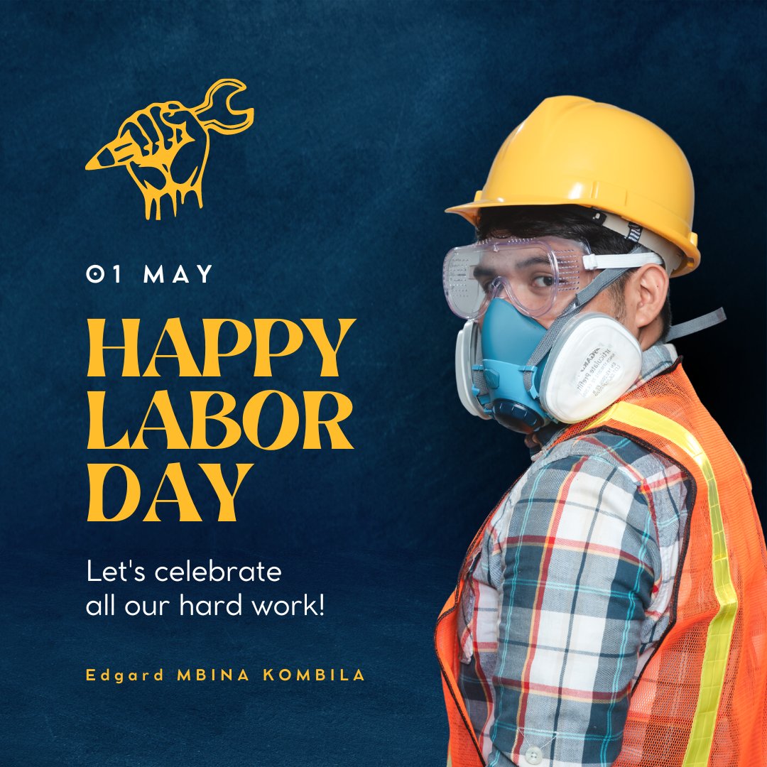 MbinaEdgard's tweet photo. Bonne fête du travail à toutes et à tous! https://t.co/MfPr9rdnSI
