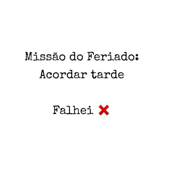 Bom feriado a todos ✅