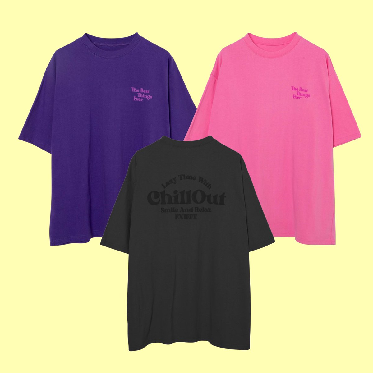 exieee_official's tweet photo. 〰️NEW ARRIVAL〰️
ChillOut Tシャツ
¥4,400(税込)
📱ONLINE STORE
▶ https://t.co/WW7KiuRVtw
🛒ZOZOTOWN
▶︎ https://t.co/3jB2JiFlMK
#EXIEEE #イグジー
#りんたろー。 #兼近大樹 #EXIT https://t.co/IGoEOzRiLv