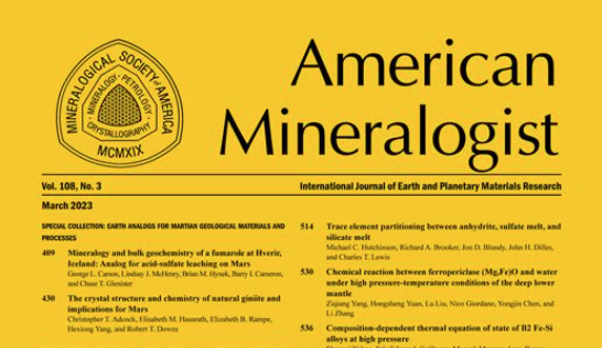 GeoScienceWorld's tweet photo. Mineralogy and geochemistry of hot spring deposits at Námafjall, Iceland: Analog for sulfate soils at Gusev crater, Mars
George L. Carson, Lindsay J. McHenry, Brian M. Hynek, et al.
Mineralogical Society of America
American Mineralogist (2023)
https://t.co/TQPHmeyWUJ
@MinSocAm https://t.co/Gn8XWYNQLJ