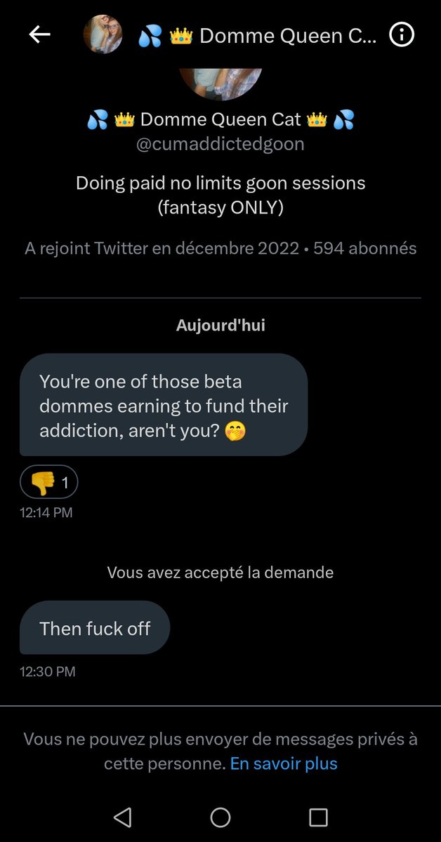 bratyscamer's tweet photo. Somebody is mad 🤭 #catfishfindom https://t.co/cFOdC2K8tE