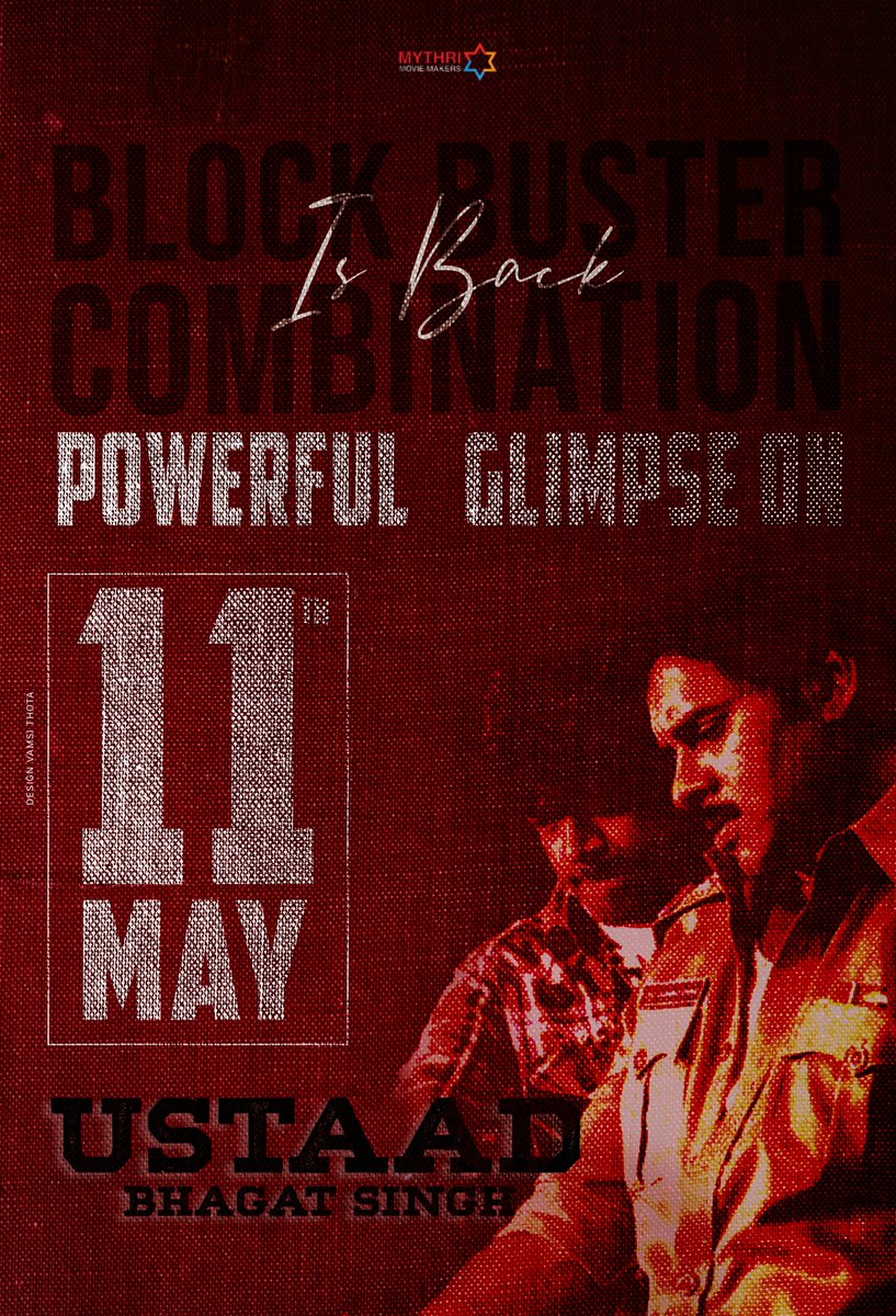godari_kurrodu's tweet photo. The Blockbuster Combination is a Back💥💥

Powerful Glimpse on #May11th 😎 Stay tuned for More Updates....

@PawanKalyan // @ThisIsDSP 

#UstaadBhagatSingh https://t.co/jQIyPy1xpG