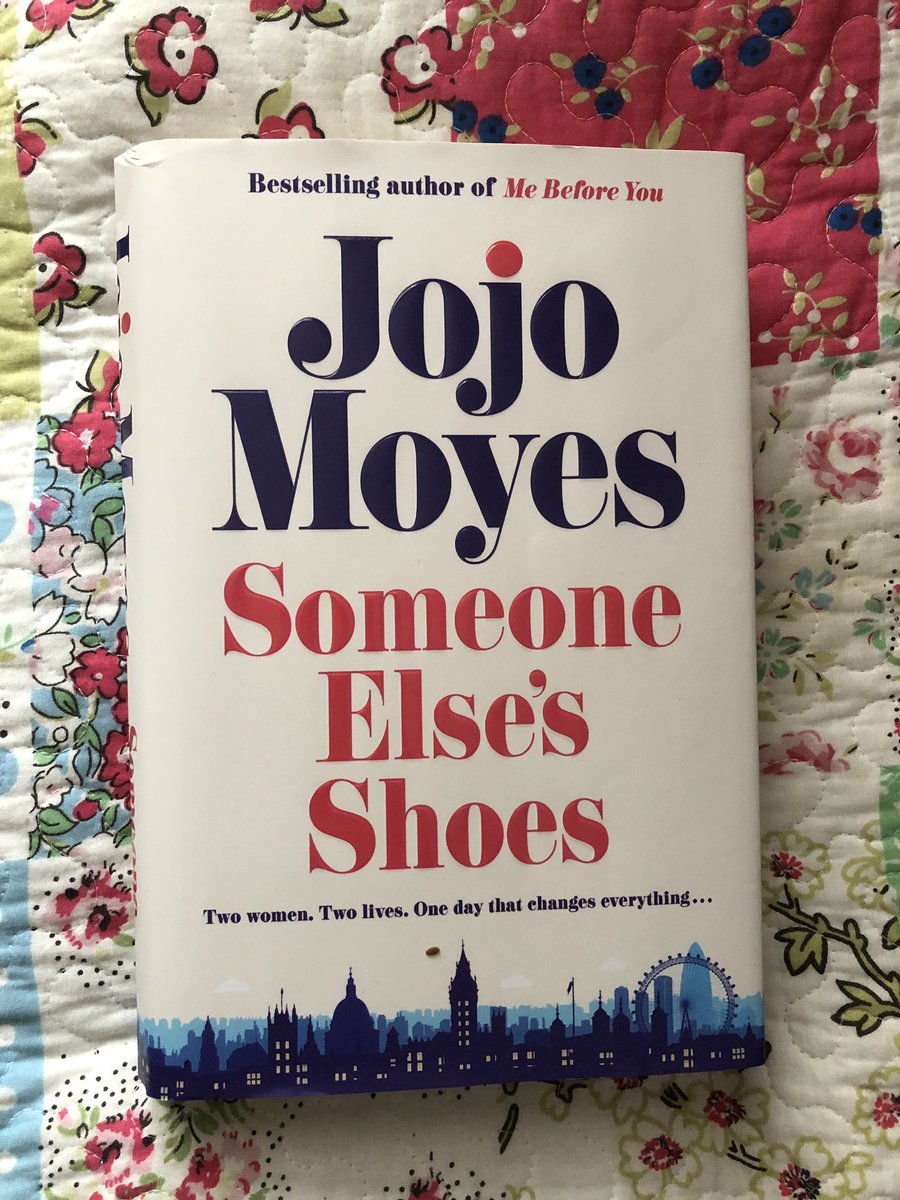 Finished #SomeoneElsesShoes by @jojomoyes last night and it was even more wonderful than I anticipated. Made me laugh and cry in equal measure. The female friendships were beautiful and I loved them all. Right now, this was just the book I needed, thank you Jojo ❤️