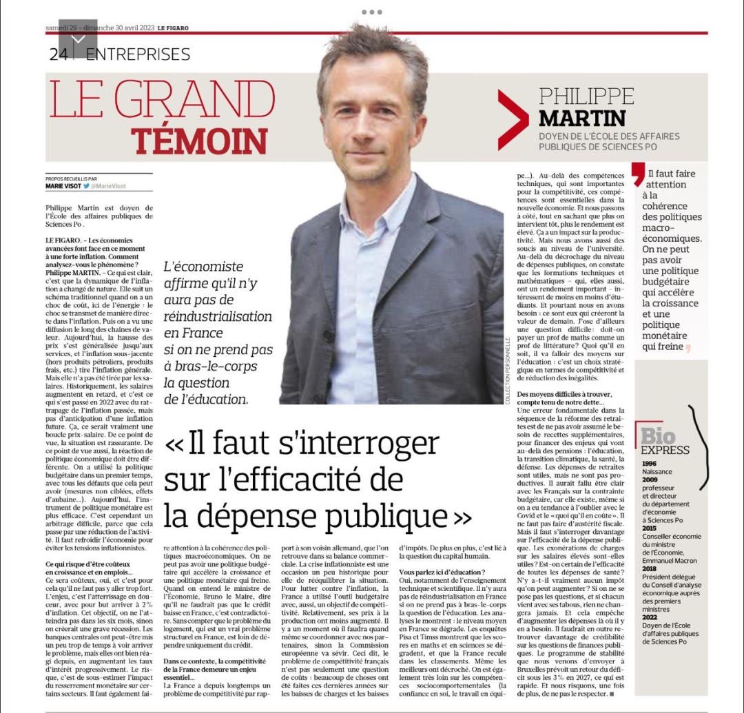 Merci  ⁦<a href="/Le_Figaro/">Le Figaro</a>⁩ et ⁦<a href="/MarieVisot/">Marie Visot</a>⁩ pour cet entretien et un rajeunissement sans précédent ⁦!