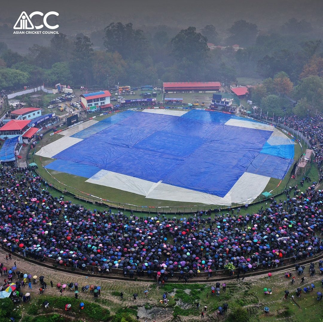 ImTanujSingh's tweet photo. Nepal fans are crazy and mad for Cricket and their team - The pictures from at ACC Premier Cup final match today in Nepal. https://t.co/sgYVrP9EMw