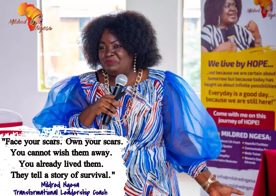 MarvelPowerson's tweet photo. "Own your scars. They tell a story of survival...."Mildred Ngesa,Transformational Leadership Coach. @mildredngesa @Chunguli @polycomdev @Badili_A #HopeJourney #HopeAfrica https://t.co/lQFDncV0Jl