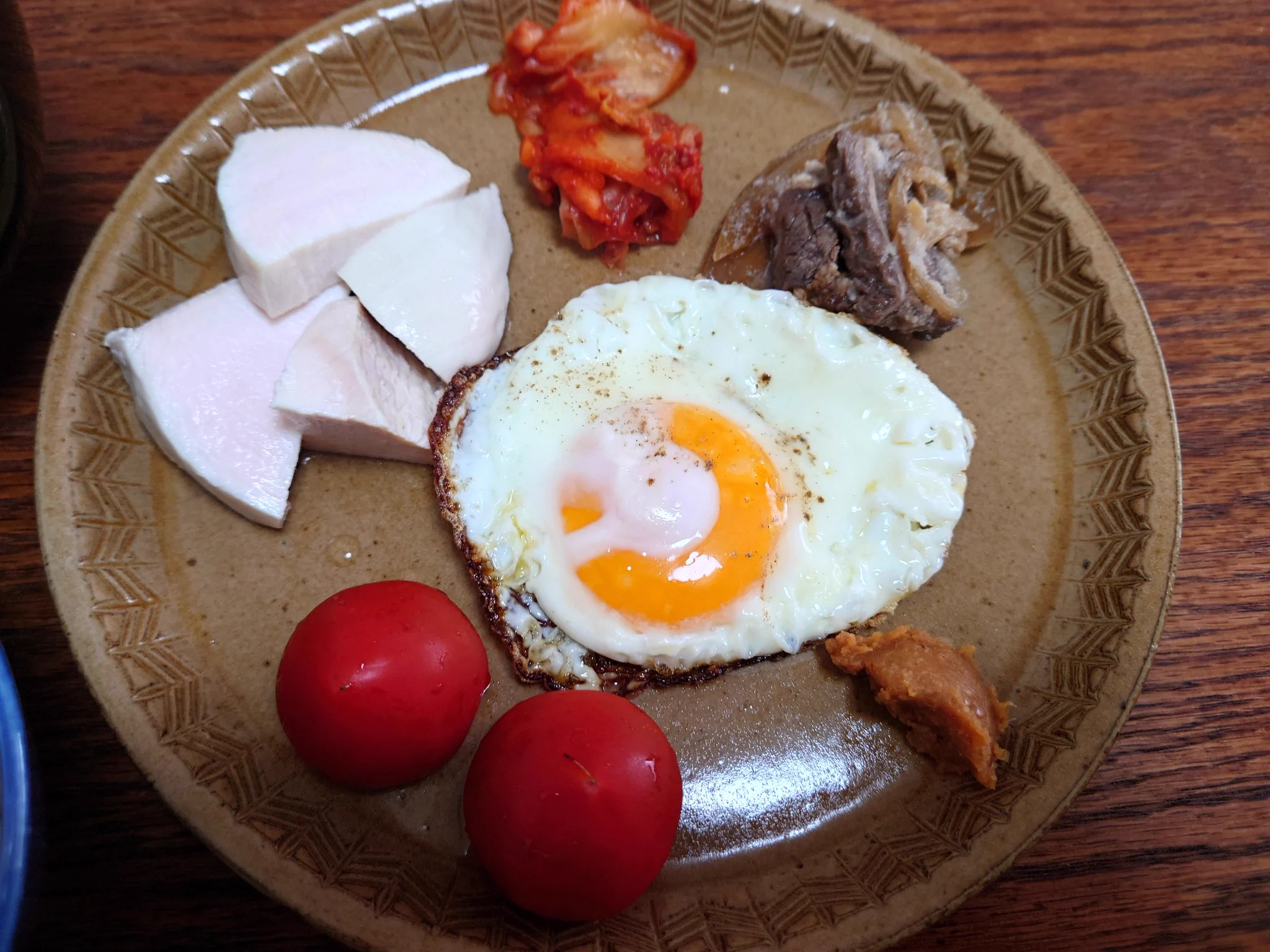 まったく意図してないけど、ほぼ同じ鶏胸肉食べてた。。。  