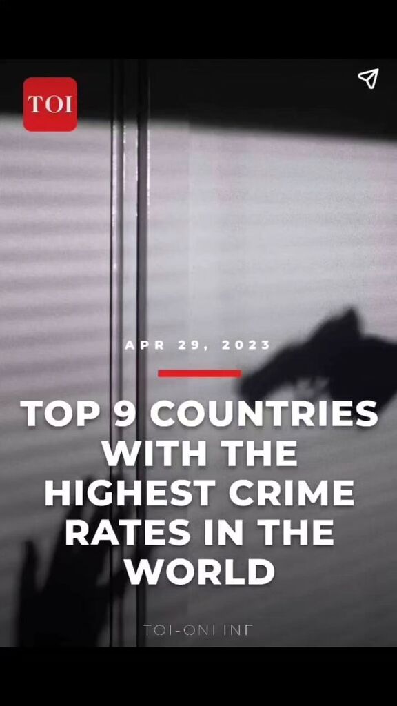 TOP 9 countries with the highest crime rate in the world..... instagr.am/reel/CrslS9UNd…